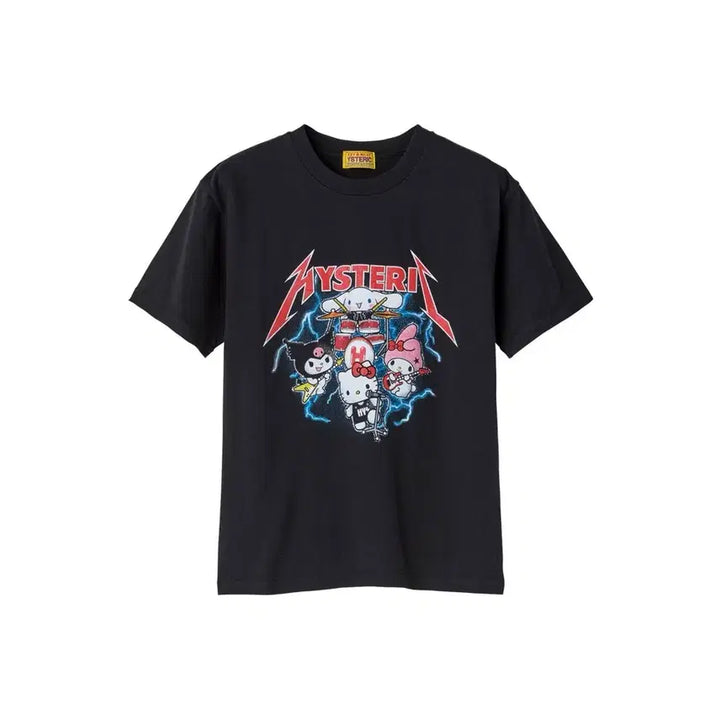[BUNJANG] Hysteric Glamour Sanrio Collaboration Band T-Shirt / 히스테릭글래머 산리오 밴드티셔츠