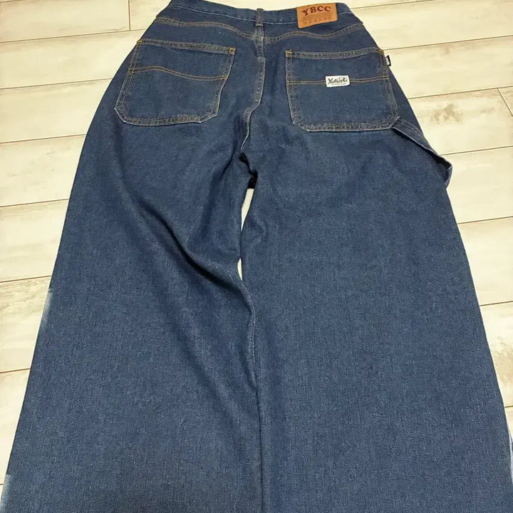 [BUNJANG] Youth Bath Wrestling Washing Denim Blue / 유쓰배쓰 WIDE WRESTLER WASHING DENIM_BLUE