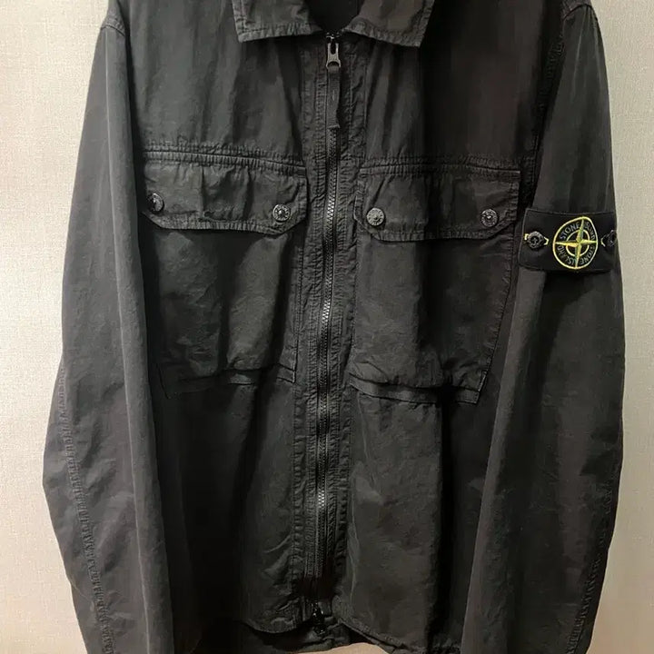 [BUNJANG] Stone Island Garment Dyed Shirt Jacket Black / 스톤아일랜드 가먼트다잉 셔츠자켓 블랙