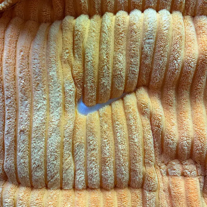 [BUNJANG] Nike Yellow Corduroy Puffer Jacket / 나이키 옐로우 코듀로이 패딩