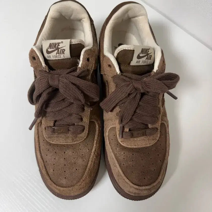 [BUNJANG] Nike Air Force 1 Suede Khaki WoW / 나이키 에어포스1 스웨이드 카카오 와우