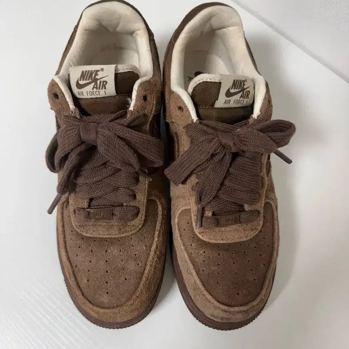 [BUNJANG] Nike Air Force 1 Suede Khaki WoW / 나이키 에어포스1 스웨이드 카카오 와우