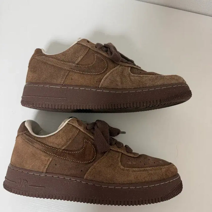 [BUNJANG] Nike Air Force 1 Suede Khaki WoW / 나이키 에어포스1 스웨이드 카카오 와우