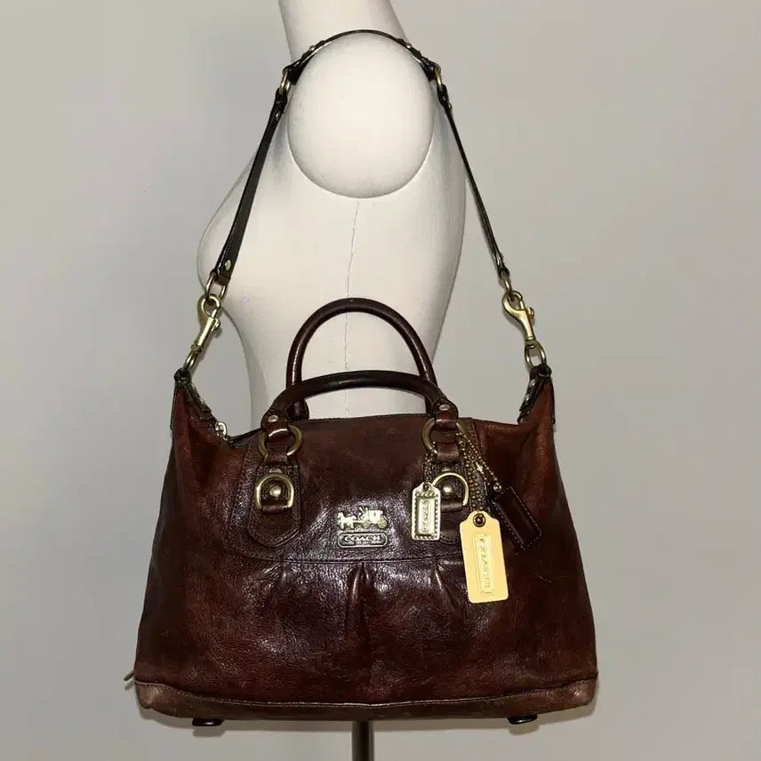 [BUNJANG] Coach 90s Brown Shoulder Bag / 90ss Coach Brown Shoulder bag