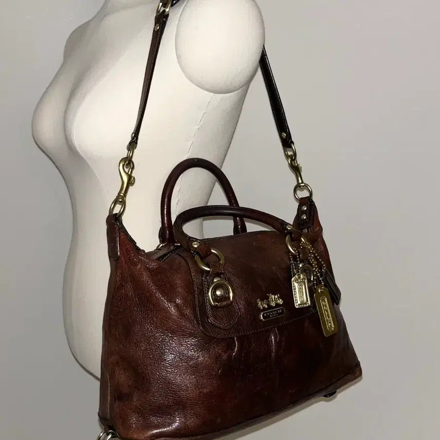 [BUNJANG] Coach 90s Brown Shoulder Bag / 90ss Coach Brown Shoulder bag