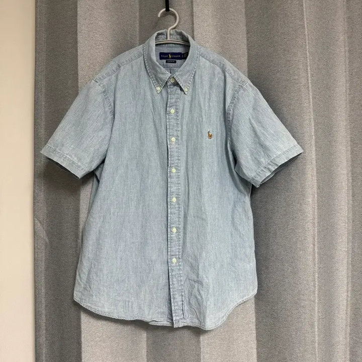 [BUNJANG] Polo Ralph Lauren Short Sleeve Shirt Blue L / 105 폴로 랄프로렌 반팔 셔츠 하늘색 ( polo 남방 L )