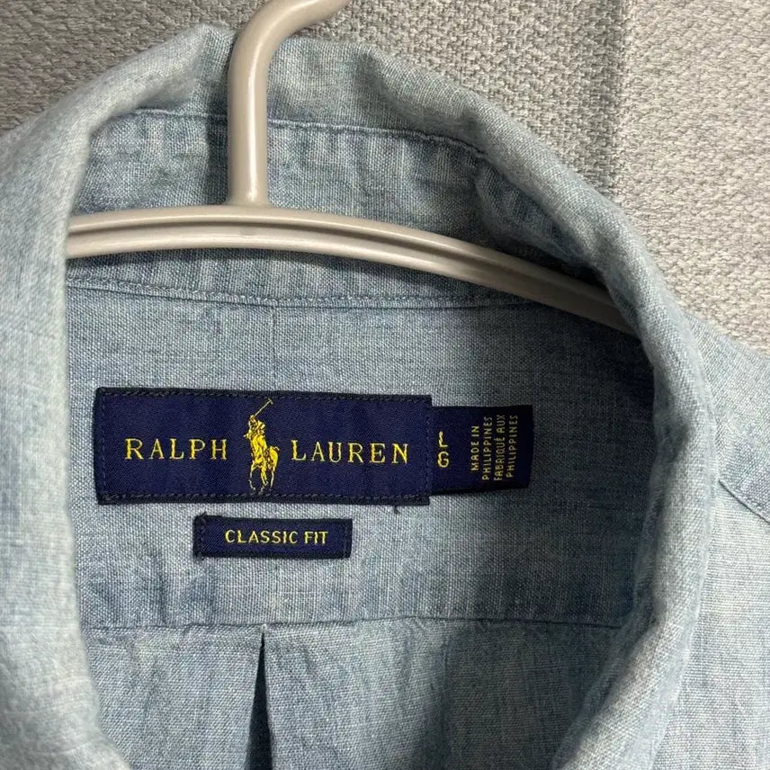 [BUNJANG] Polo Ralph Lauren Short Sleeve Shirt Blue L / 105 폴로 랄프로렌 반팔 셔츠 하늘색 ( polo 남방 L )