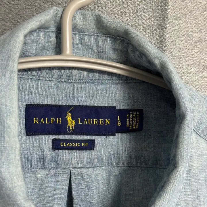 [BUNJANG] Polo Ralph Lauren Short Sleeve Shirt Blue L / 105 폴로 랄프로렌 반팔 셔츠 하늘색 ( polo 남방 L )