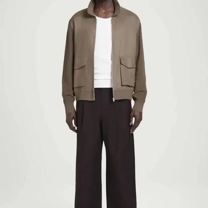 [BUNJANG] COS Wide Leg Cotton Trousers Brown / 코스 와이드 레그 코튼 트라우저 48 브라운