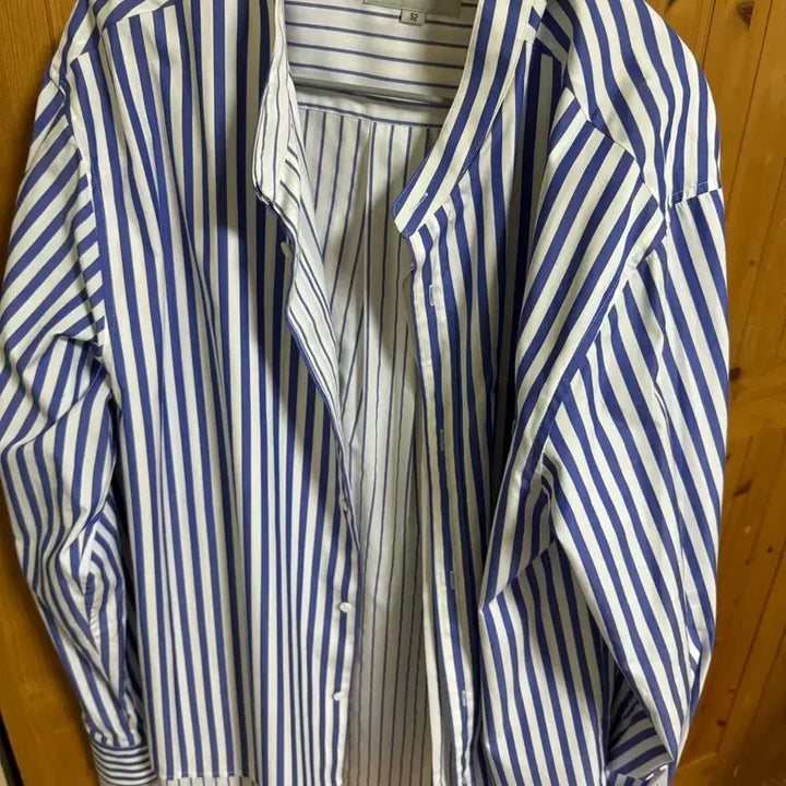 [BUNJANG] Solid Homme Striped Layered Shirt / 52 새제품 솔리드옴므 스트라이프 레이어드 셔츠