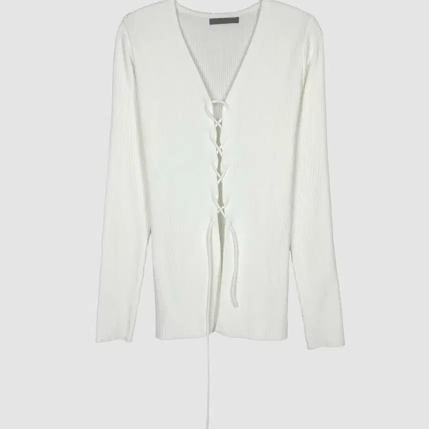 [BUNJANG] Eyelet V-Neck Knit Cardigan / 아일렛 브이넥니트