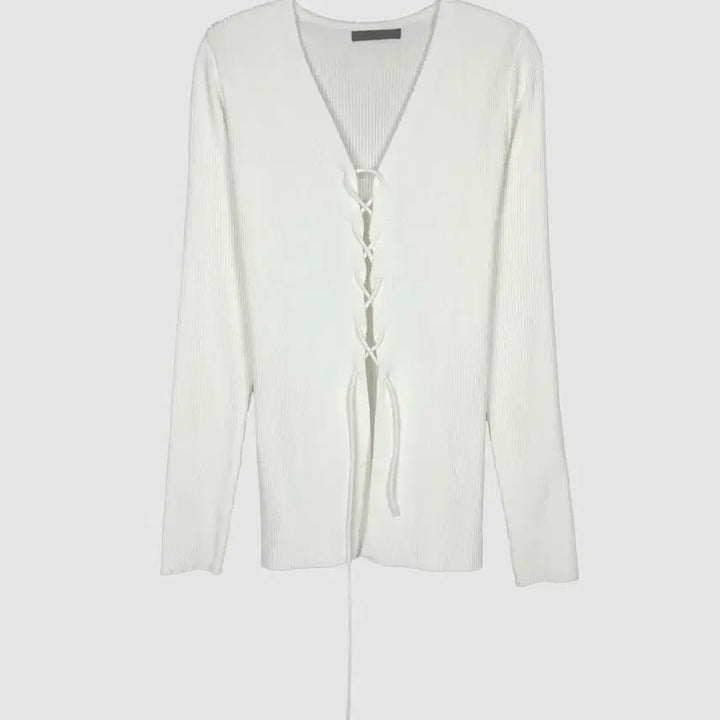 [BUNJANG] Eyelet V-Neck Knit Cardigan / 아일렛 브이넥니트