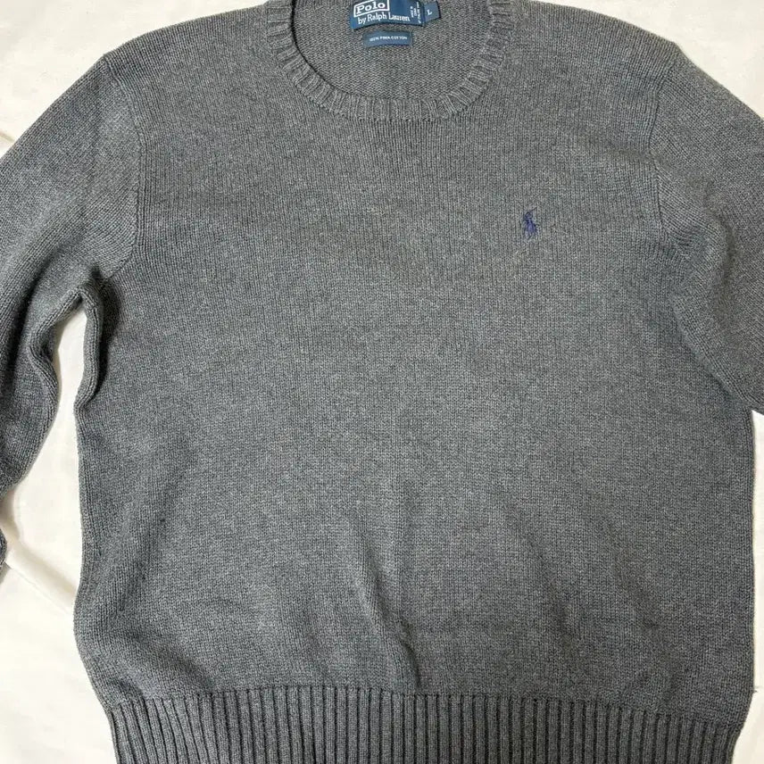 [BUNJANG] Polo Ralph Lauren Knit Sweater Grey L / 폴로 랄프로렌 니트 그레이 L