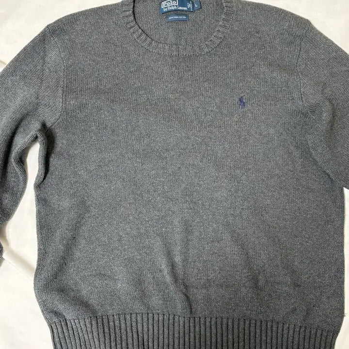 [BUNJANG] Polo Ralph Lauren Knit Sweater Grey L / 폴로 랄프로렌 니트 그레이 L