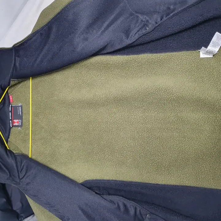 [BUNJANG] SPYDER Knit Fleece Full Zip-Up Sweater Jacket (Khaki, L) / 스파이더 니트 후리스 풀집업 스웨터 자켓 카키 L