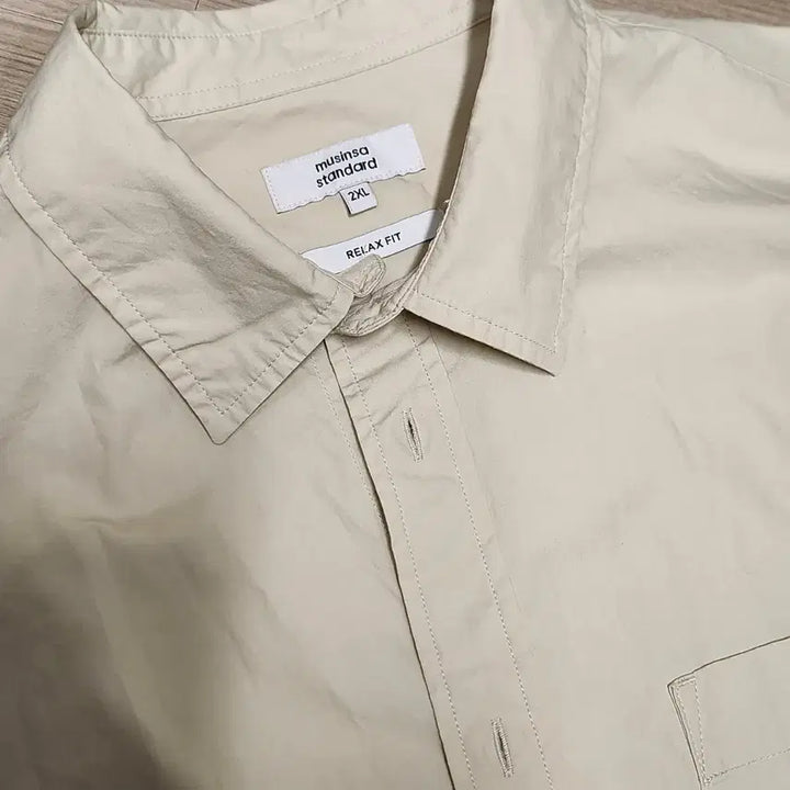 [BUNJANG] Musinsa Standard Beige Shirt 2XL / 무신사 스탠다드 베이지 셔츠 2XL