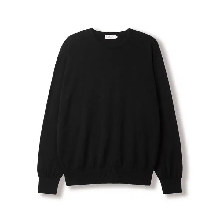 [BUNJANG] Steady Are We Everywhere Cotton Round Neck Knit Black / [2] 스테디에브리웨어 코튼 라운드넥 니트 블랙