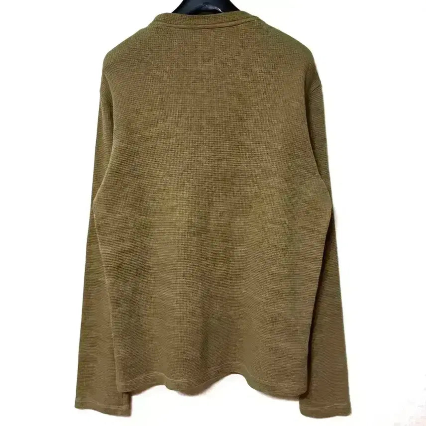 [BUNJANG] Lacoste Waffle Long Sleeve T-Shirt Khaki / [S,90]라코스테 와플 롱슬리브 긴팔티 카키