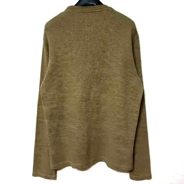 [BUNJANG] Lacoste Waffle Long Sleeve T-Shirt Khaki / [S,90]라코스테 와플 롱슬리브 긴팔티 카키
