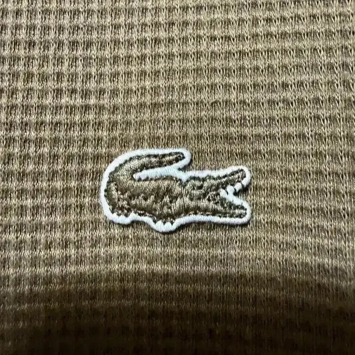 [BUNJANG] Lacoste Waffle Long Sleeve T-Shirt Khaki / [S,90]라코스테 와플 롱슬리브 긴팔티 카키