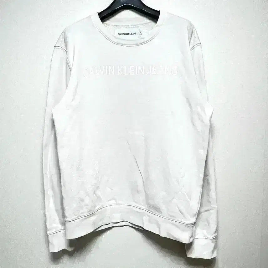 [BUNJANG] Calvin Klein Jeans CK Lettering Sweatshirt M / [M,95]캘빈클라인진스 CK 레터링 맨투맨