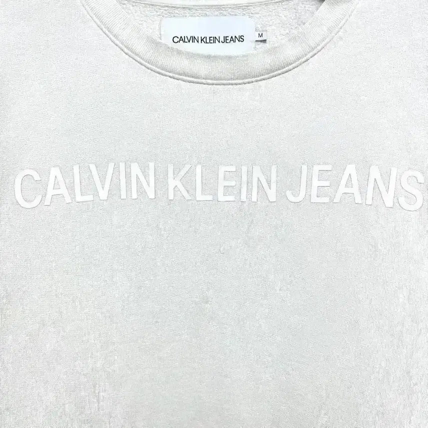 [BUNJANG] Calvin Klein Jeans CK Lettering Sweatshirt M / [M,95]캘빈클라인진스 CK 레터링 맨투맨
