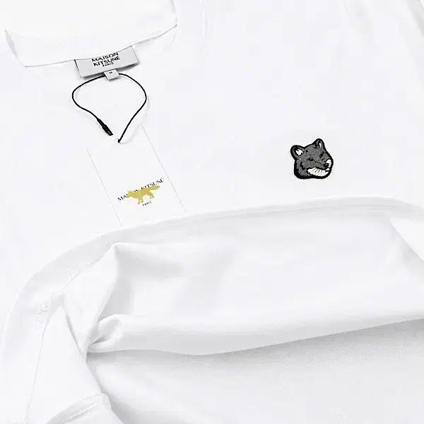 [BUNJANG] Maison Kitsuné Grey Fox Head T-Shirt / 메종키츠네 그레이폭스 반팔티/남여공용