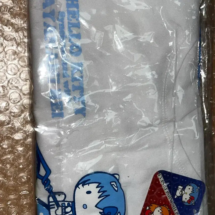 [BUNJANG] Hello Kitty x Evangelion Ayanami Rei T-Shirt / 헬로키티 에반게리온 콜라보 아야나미 레이 티셔츠