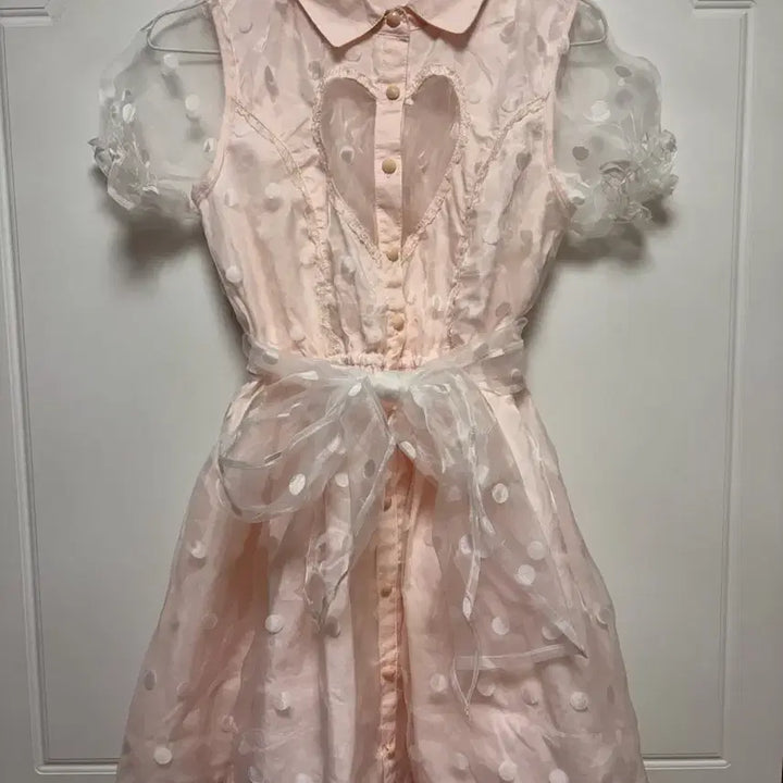 [BUNJANG] Lizlisa See-Through Dot Dress / 리즈리사 새상품 희귀매물 시스루 원피스