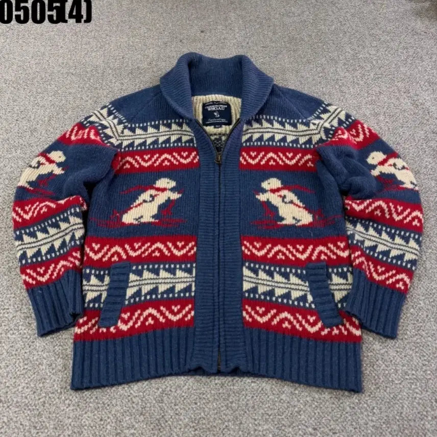 [BUNJANG] Who.A.U Knit Zip-Up Cardigan L / 후아유 니트 집업 가디건 L | 0505