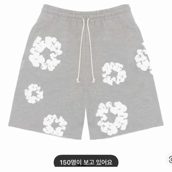 [BUNJANG] Denim Tears Cotton Wreath Grey Sweat Shorts / [XL] 데님티어스 스웻 쇼츠 반바지 코튼 리쓰 그레이
