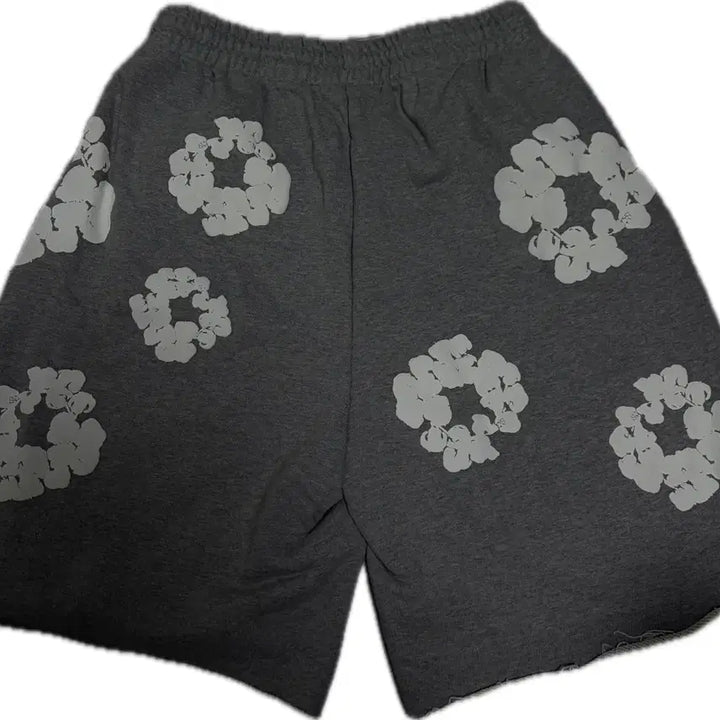 [BUNJANG] Denim Tears Cotton Wreath Grey Sweat Shorts / [XL] 데님티어스 스웻 쇼츠 반바지 코튼 리쓰 그레이