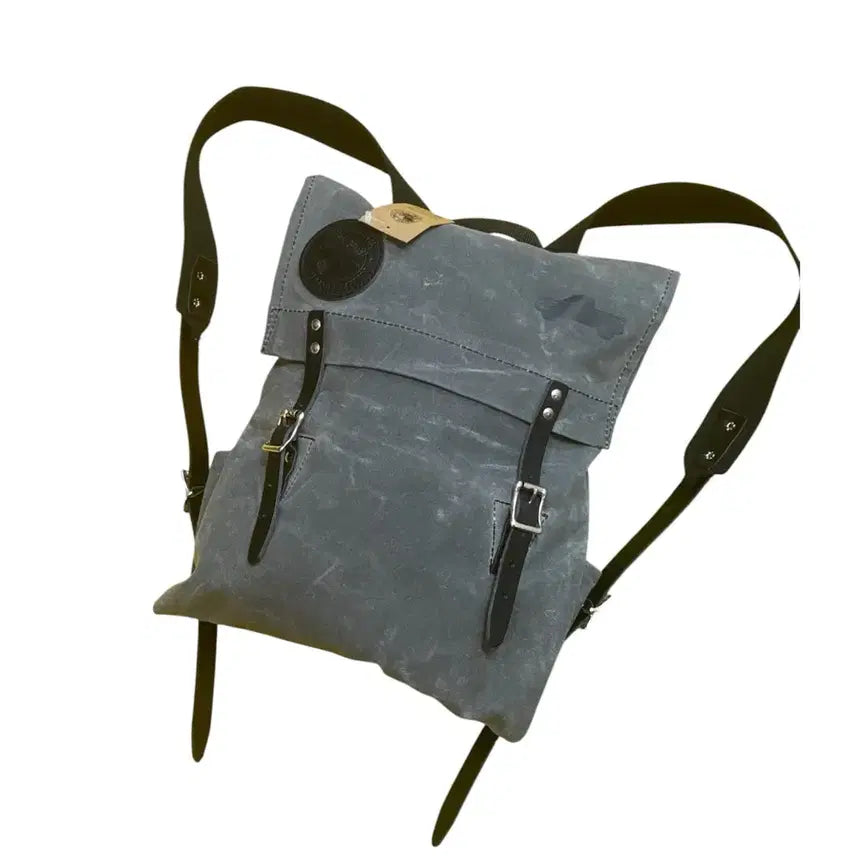 [BUNJANG] Duluth Pack Scout Pack Waxed Canvas &amp; Leather Backpack / 둘루스 팩(Duluth Pack) 스카우트 팩