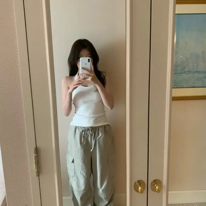 [BUNJANG] Verni Market Halter Sleeveless Ivory / 베르니 마켓 홀터 슬리브리스 아이보리 (새제품)