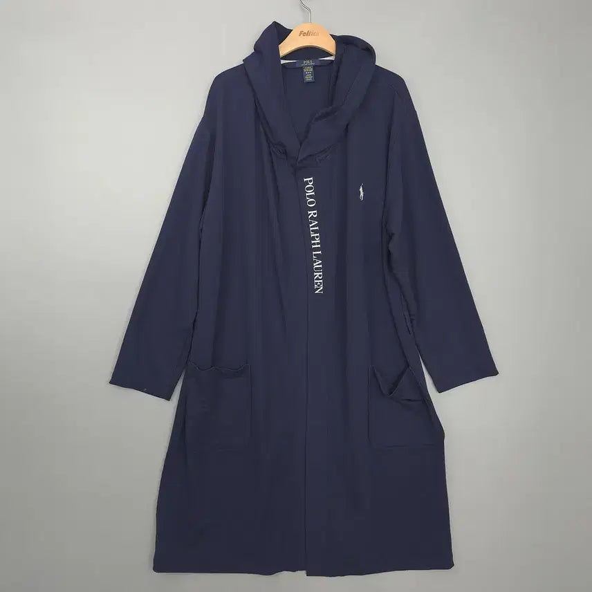 [BUNJANG] Polo Ralph Lauren Logo Hooded Robe M / 폴로 랄프로렌 POLO RALPH LAUREN 로고 후드 가운 M