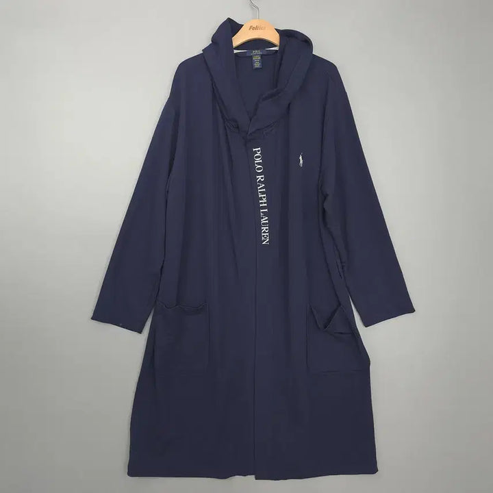 [BUNJANG] Polo Ralph Lauren Logo Hooded Robe M / 폴로 랄프로렌 POLO RALPH LAUREN 로고 후드 가운 M
