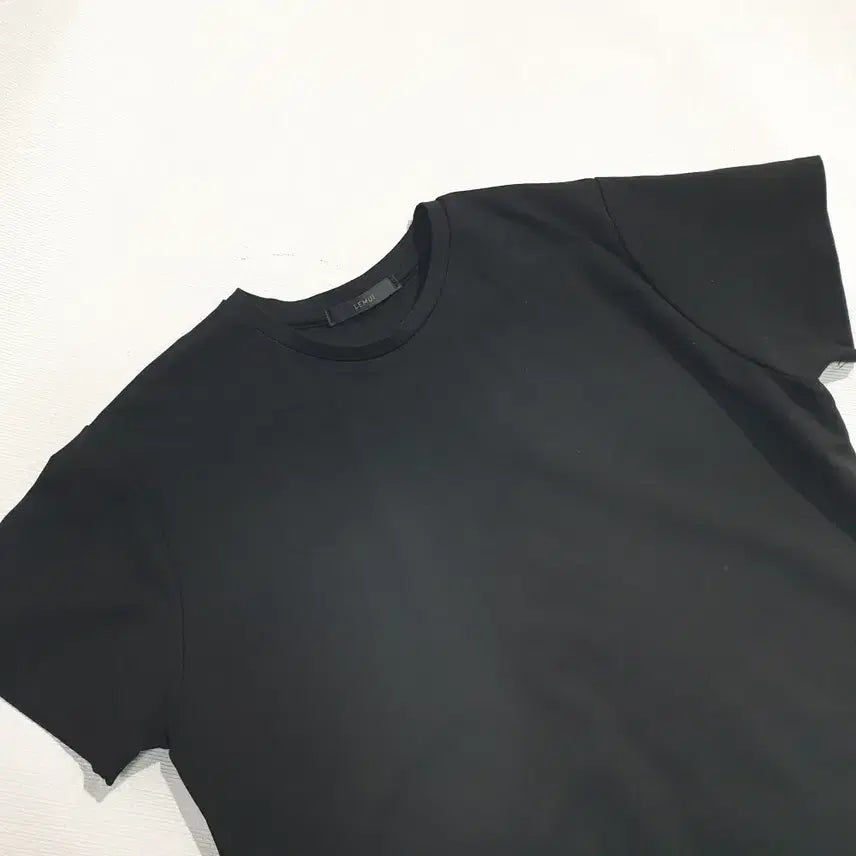 [BUNJANG] LEMUI Round Short-Sleeve T-Shirt (Black) / (JJ30082)LEMUI 르뮈 라운드 반팔티 F