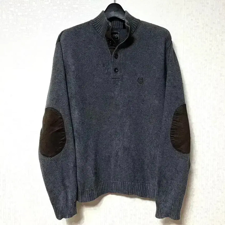 [BUNJANG] Chaps Ralph Lauren Half-Button Knit Sweater (S) / [S,90]chaps 챕스 랄프로렌 반단추 니트 스웨터