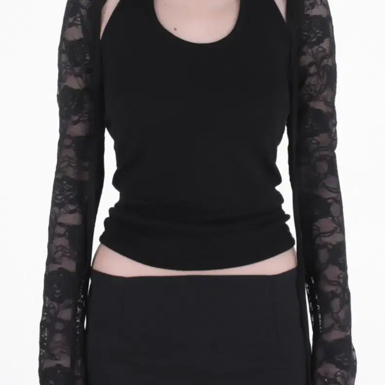 [BUNJANG] TAAE Lace Bolero Cardigan / TAAE 태 레이스 볼레로 가디건