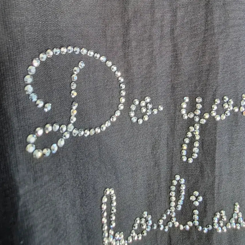 [BUNJANG] Romantic Lettering See-Through Crop Shirt Blouse / 로맨틱 레터링 시스루 크롭 셔츠 블라우스