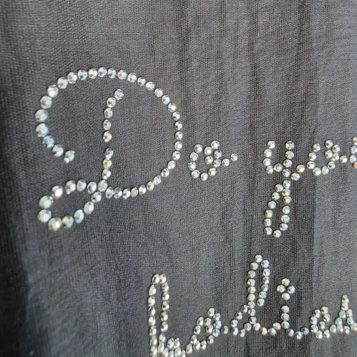 [BUNJANG] Romantic Lettering See-Through Crop Shirt Blouse / 로맨틱 레터링 시스루 크롭 셔츠 블라우스