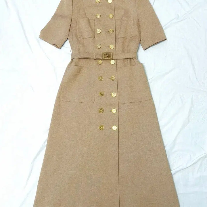 [SOLD OUT] MOJO.S.PHINE 모조에스핀 금장 더블 롱 자켓형 원피스