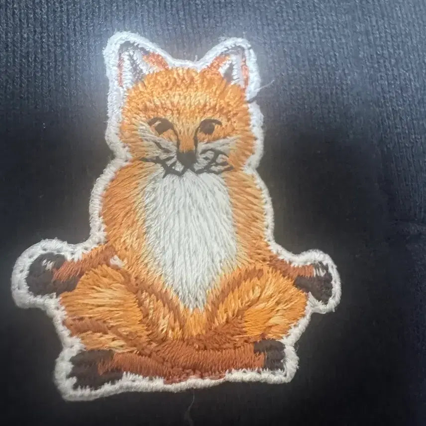 [BUNJANG] Maison Kitsuné Fox Patch Black Jogger Pants / 메종키츠네 폭스 패치 블랙 조거팬츠
