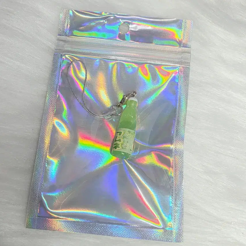[BUNJANG] Melon Soda Ramune Drink Miniature Keychain / 메론소다 라무네 음료수 미니어처 키링