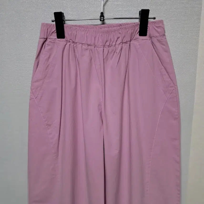 [BUNJANG] Giverny Pink Banding Wide Pants / (여름신상품)지베르니핑크색 밴딩 와이드 팬츠 여름바지 통바지 여성바지 F