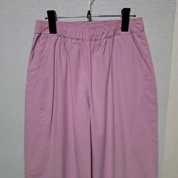 [BUNJANG] Giverny Pink Banding Wide Pants / (여름신상품)지베르니핑크색 밴딩 와이드 팬츠 여름바지 통바지 여성바지 F