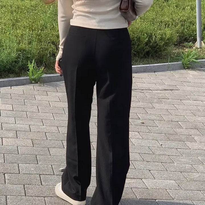 [BUNJANG] Mutecreme At Slacks Black / 뮤트크레메 앳슬랙스 블랙[S]