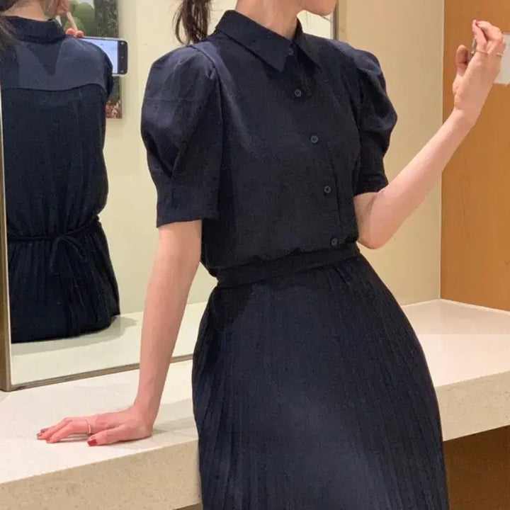[BUNJANG] Merion Celine Pleated Dress / 메리온 셀린 플리츠 원피스