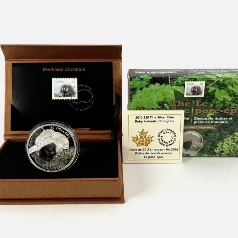 [BUNJANG] 2016 Canada Baby Animals: Porcupine 1 oz 99.99% Silver Coin / 2016 캐나다 Baby Animals: 포르쿠핀 1온스 9999% 은화