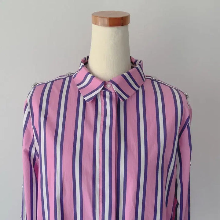 [BUNJANG] Maje Striped Blouse / maje 마쥬 스트라이프 블라우스